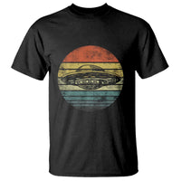 UFO Gifts Retro Sunset Funny Alien UFO Hunter Silhouette T Shirt - Wonder Print Shop