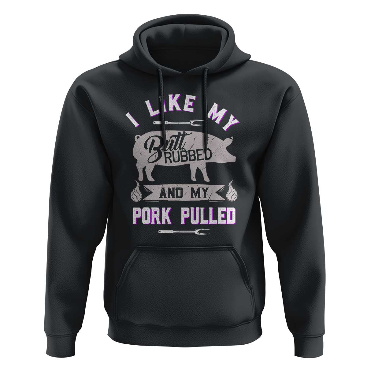 Funny BBQ Grilling Quote Pig Pulled Pork Hoodie - Wonder Print Shop
