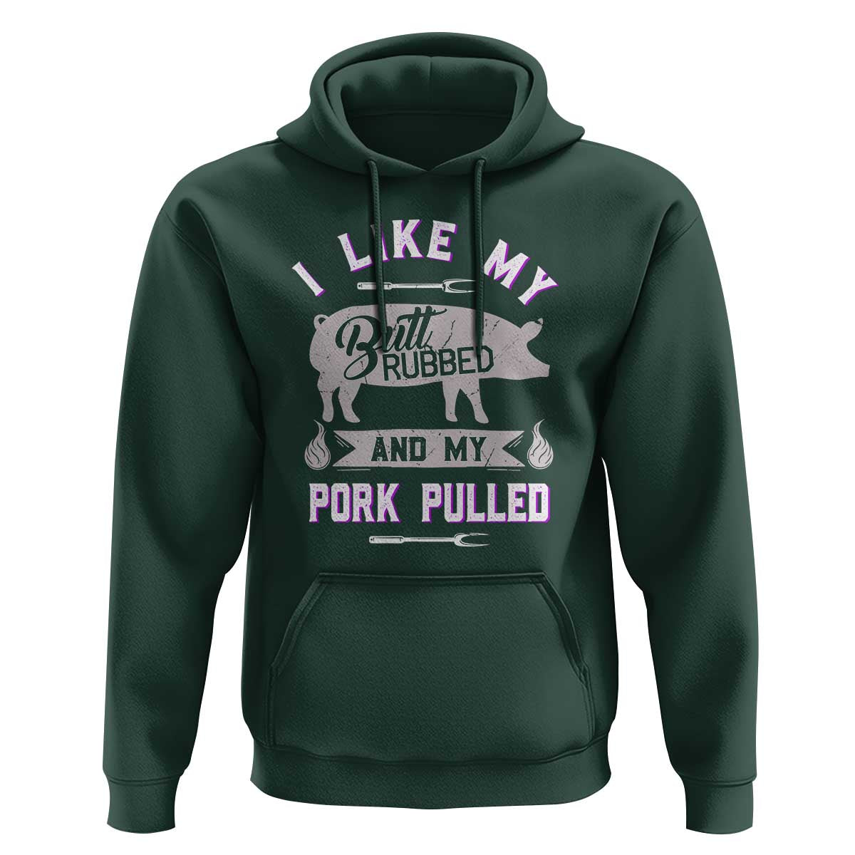 Funny BBQ Grilling Quote Pig Pulled Pork Hoodie - Wonder Print Shop