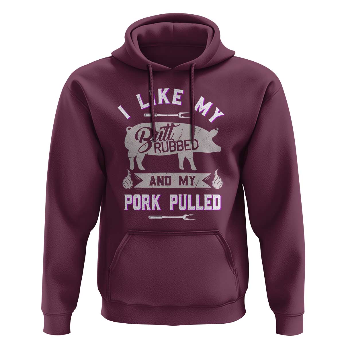 Funny BBQ Grilling Quote Pig Pulled Pork Hoodie - Wonder Print Shop