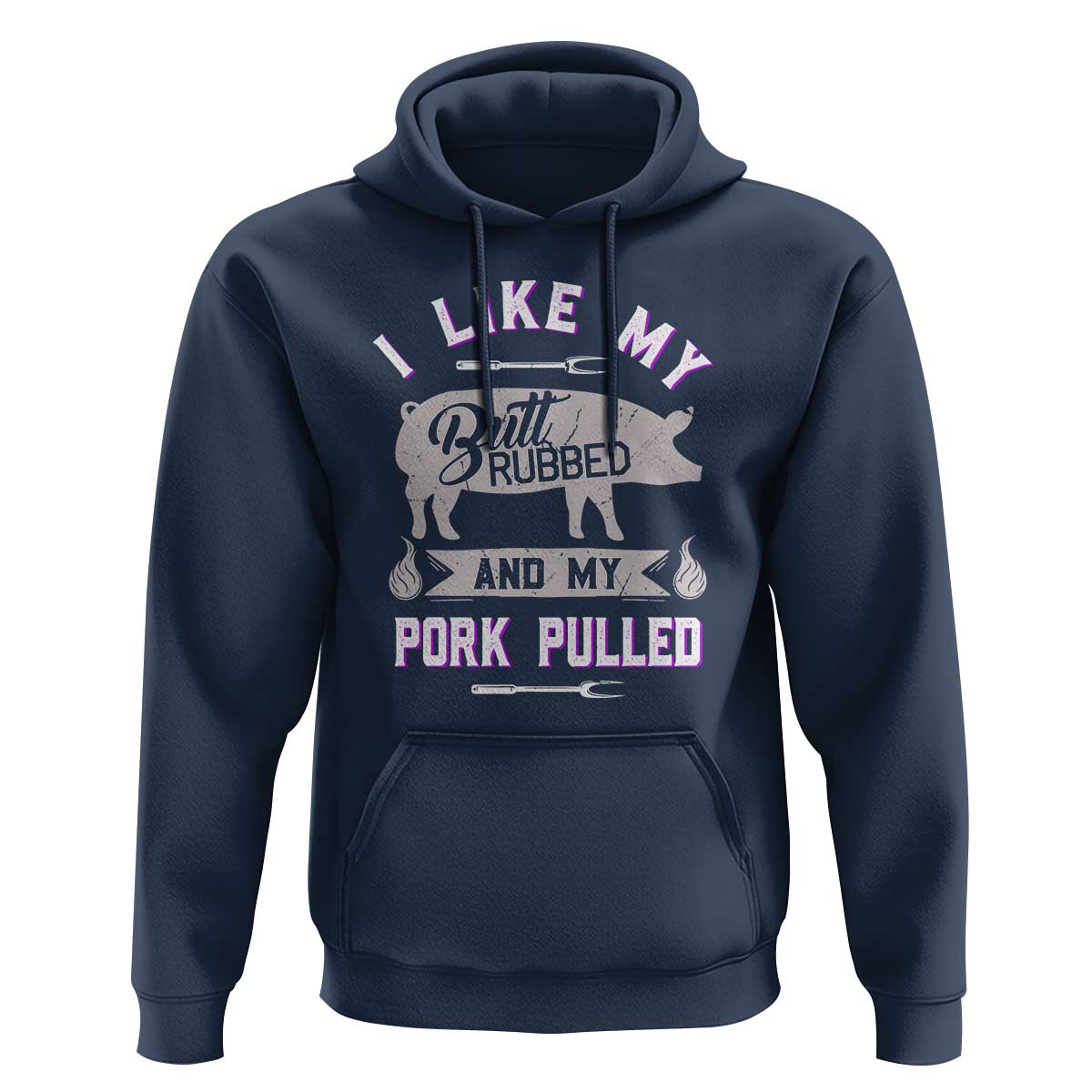 Funny BBQ Grilling Quote Pig Pulled Pork Hoodie - Wonder Print Shop