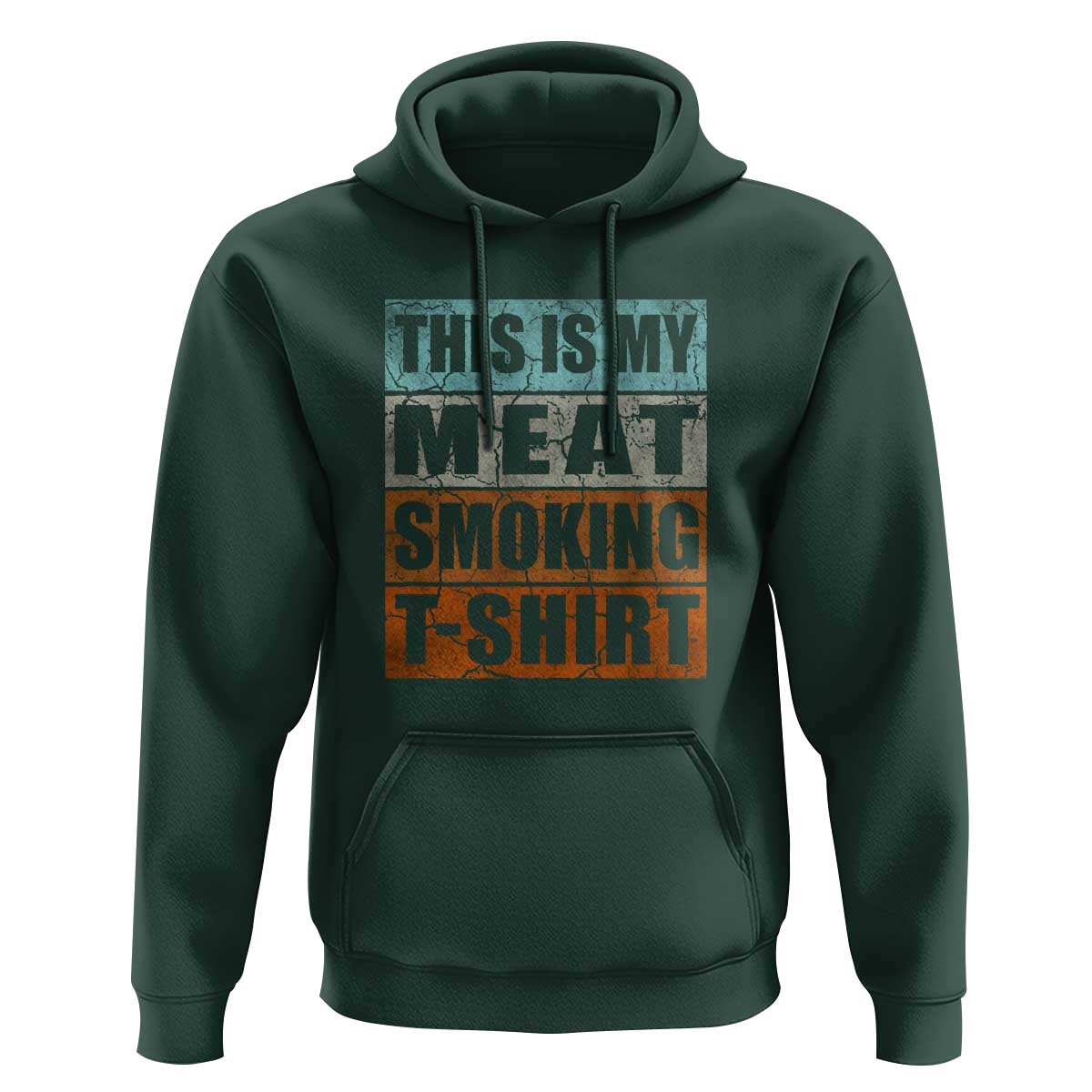 BBQ Smoker Themed Retro - Vintage My Meat Smoking Hoodie - Wonder Print Shop