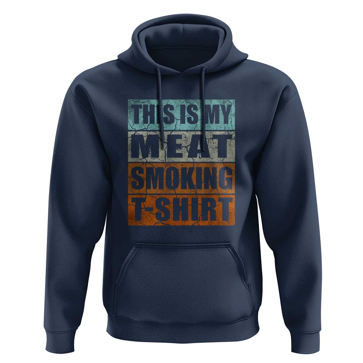 BBQ Smoker Themed Retro - Vintage My Meat Smoking Hoodie - Wonder Print Shop