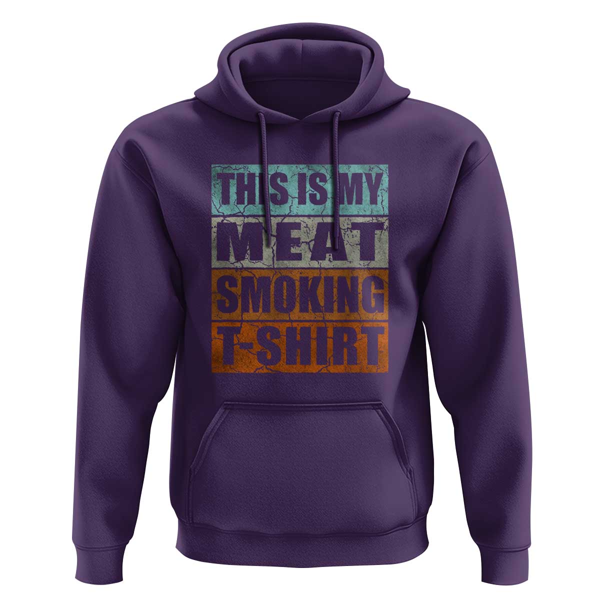 BBQ Smoker Themed Retro - Vintage My Meat Smoking Hoodie - Wonder Print Shop