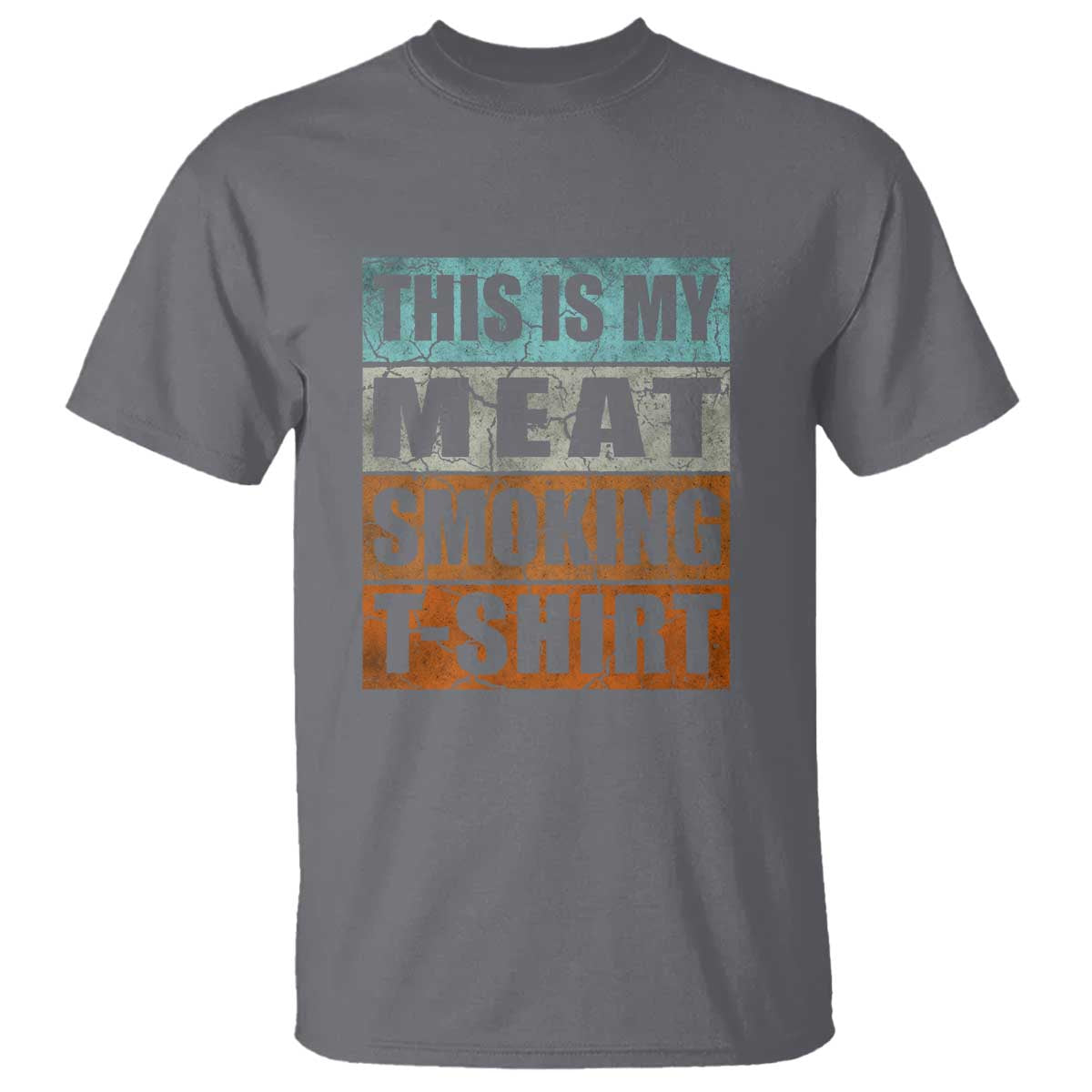 BBQ Smoker Themed Retro - Vintage My Meat Smoking T Shirt - Wonder Print Shop