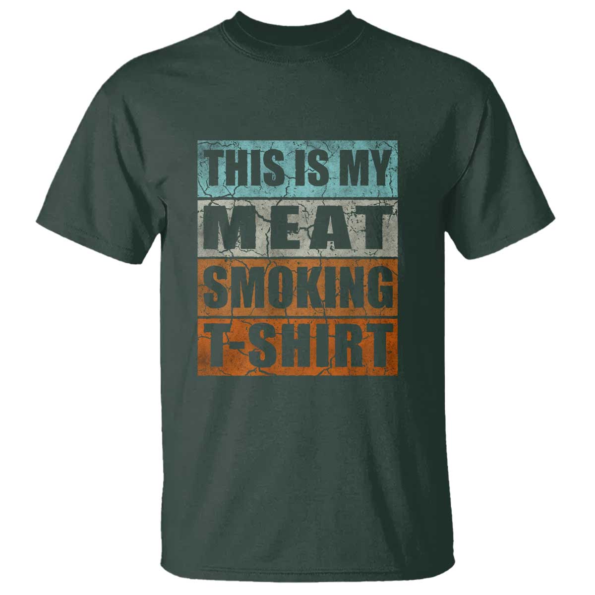 BBQ Smoker Themed Retro - Vintage My Meat Smoking T Shirt - Wonder Print Shop