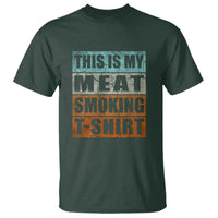 BBQ Smoker Themed Retro - Vintage My Meat Smoking T Shirt - Wonder Print Shop