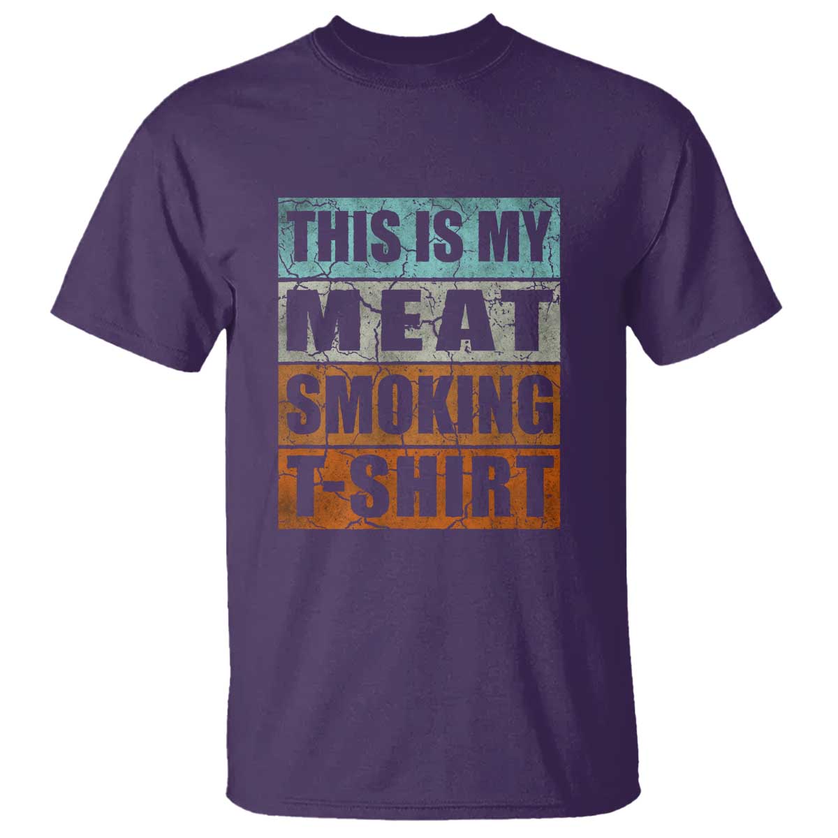 BBQ Smoker Themed Retro - Vintage My Meat Smoking T Shirt - Wonder Print Shop