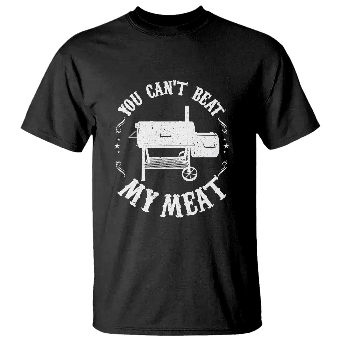 Funny BBQ Pit Reverse Flow Smoker Accessory Dad Grill T Shirt - Wonder Print Shop