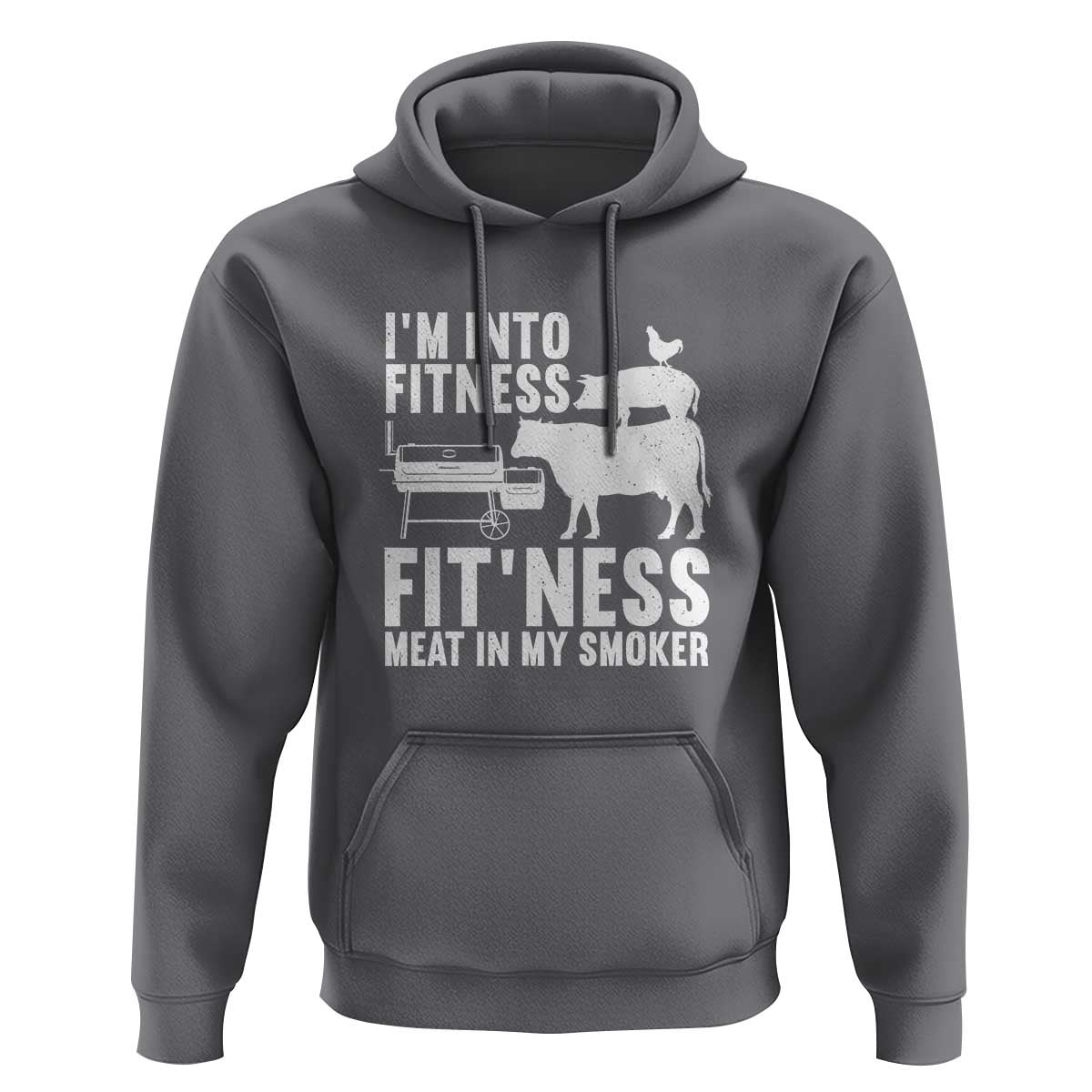 Funny BBQ Meat Smoking Art Barbeque Griller Hoodie - Wonder Print Shop