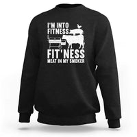 Funny BBQ Meat Smoking Art Barbeque Griller Sweatshirt - Wonder Print Shop