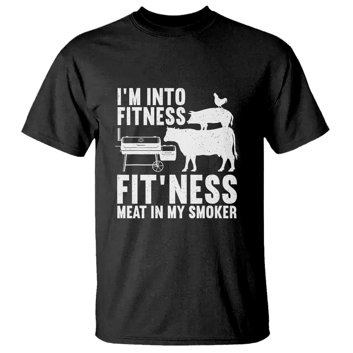 Funny BBQ Meat Smoking Art Barbeque Griller T Shirt - Wonder Print Shop
