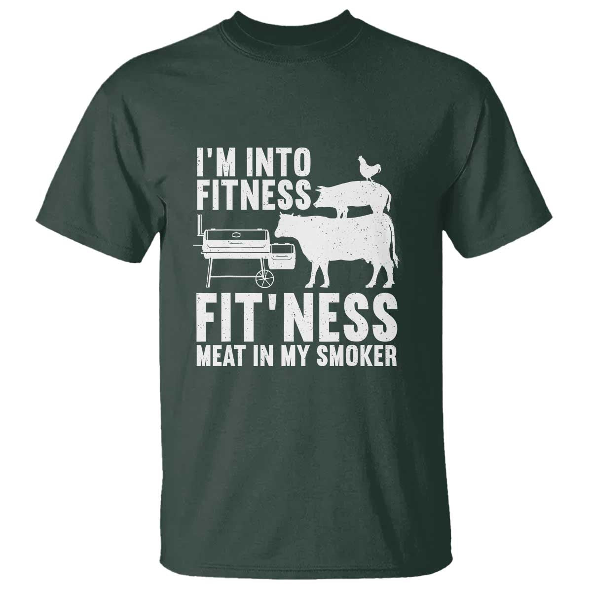 Funny BBQ Meat Smoking Art Barbeque Griller T Shirt - Wonder Print Shop