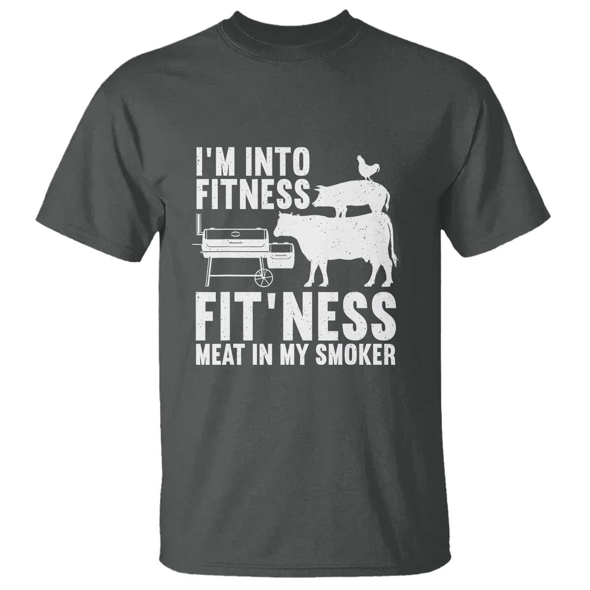 Funny BBQ Meat Smoking Art Barbeque Griller T Shirt - Wonder Print Shop