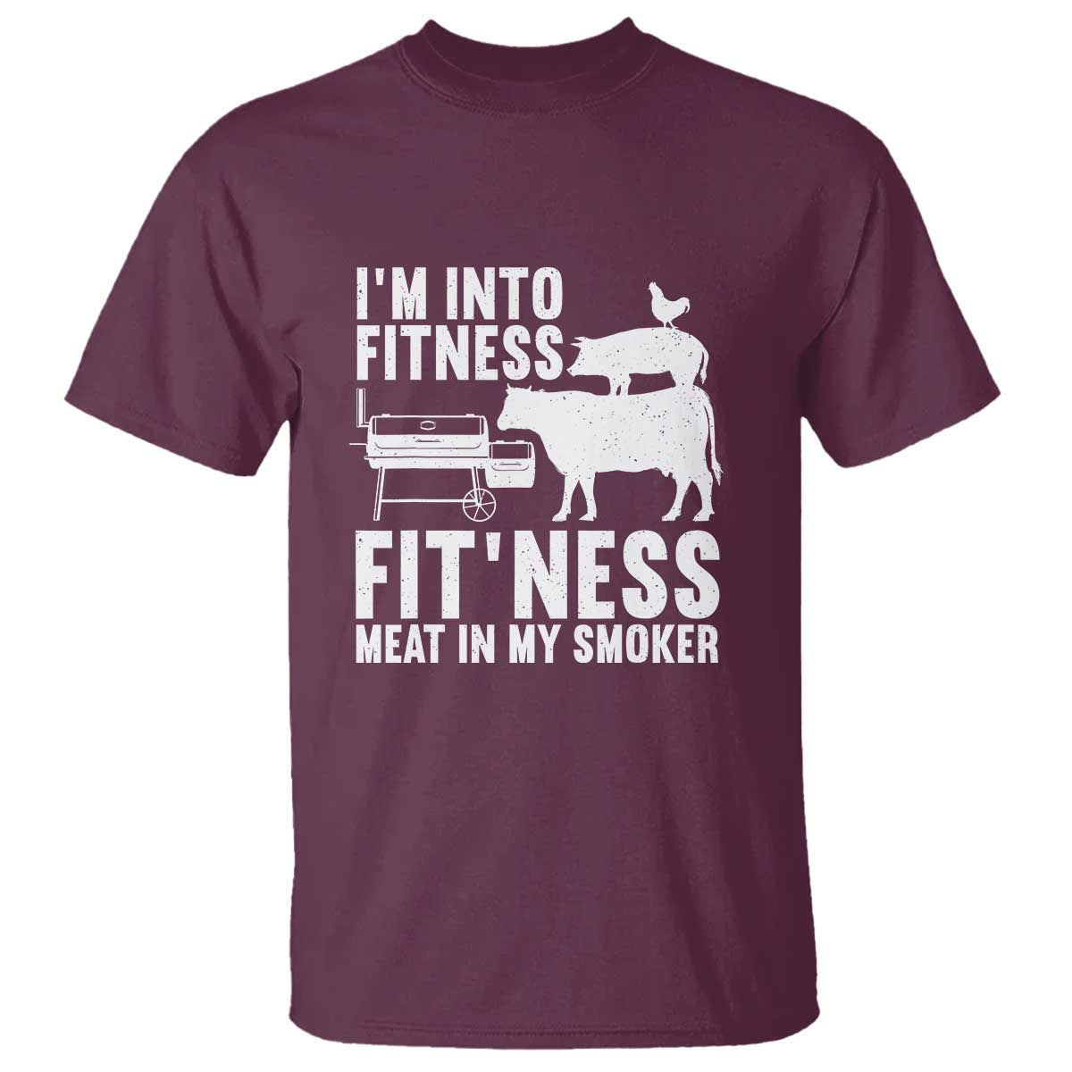 Funny BBQ Meat Smoking Art Barbeque Griller T Shirt - Wonder Print Shop