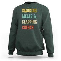 Smoking Meats And Clapping Cheeks Funny BBQ Meat Smoking Sweatshirt - Wonder Print Shop