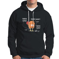 Funny Animal Farm Shirt Guess What Chicken Butt Hoodie - Wonder Print Shop