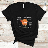 Funny Animal Farm Shirt Guess What Chicken Butt T Shirt - Wonder Print Shop