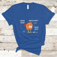 Funny Animal Farm Shirt Guess What Chicken Butt T Shirt - Wonder Print Shop