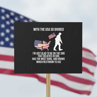 Patriotic USA Flag Protest Sign Believe in God American Pride - Wonder Print Shop