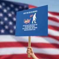 Patriotic USA Flag Protest Sign Believe in God American Pride - Wonder Print Shop