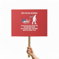 Patriotic USA Flag Protest Sign Believe in God American Pride - Wonder Print Shop