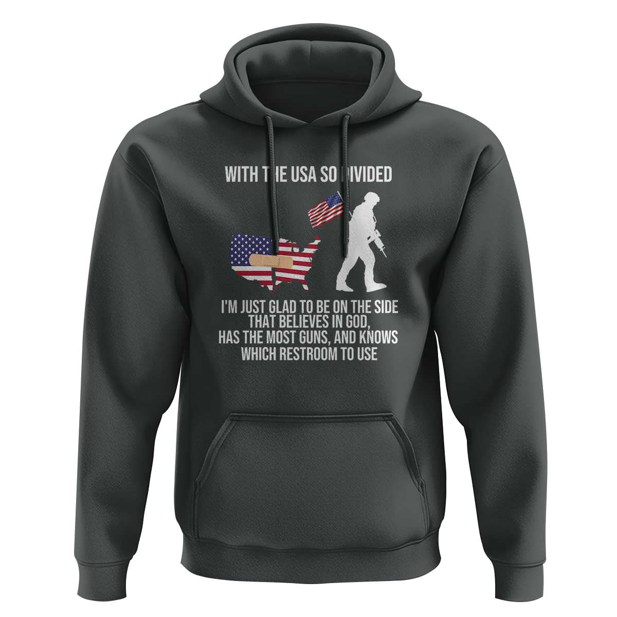 Patriotic USA Flag Hoodie Believe in God American Pride