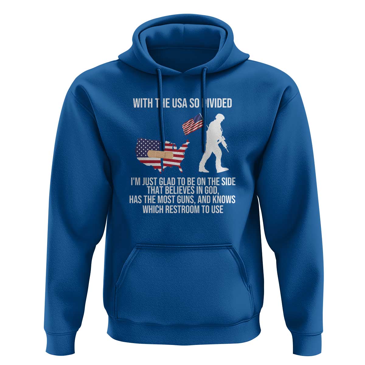 Patriotic USA Flag Hoodie Believe in God American Pride