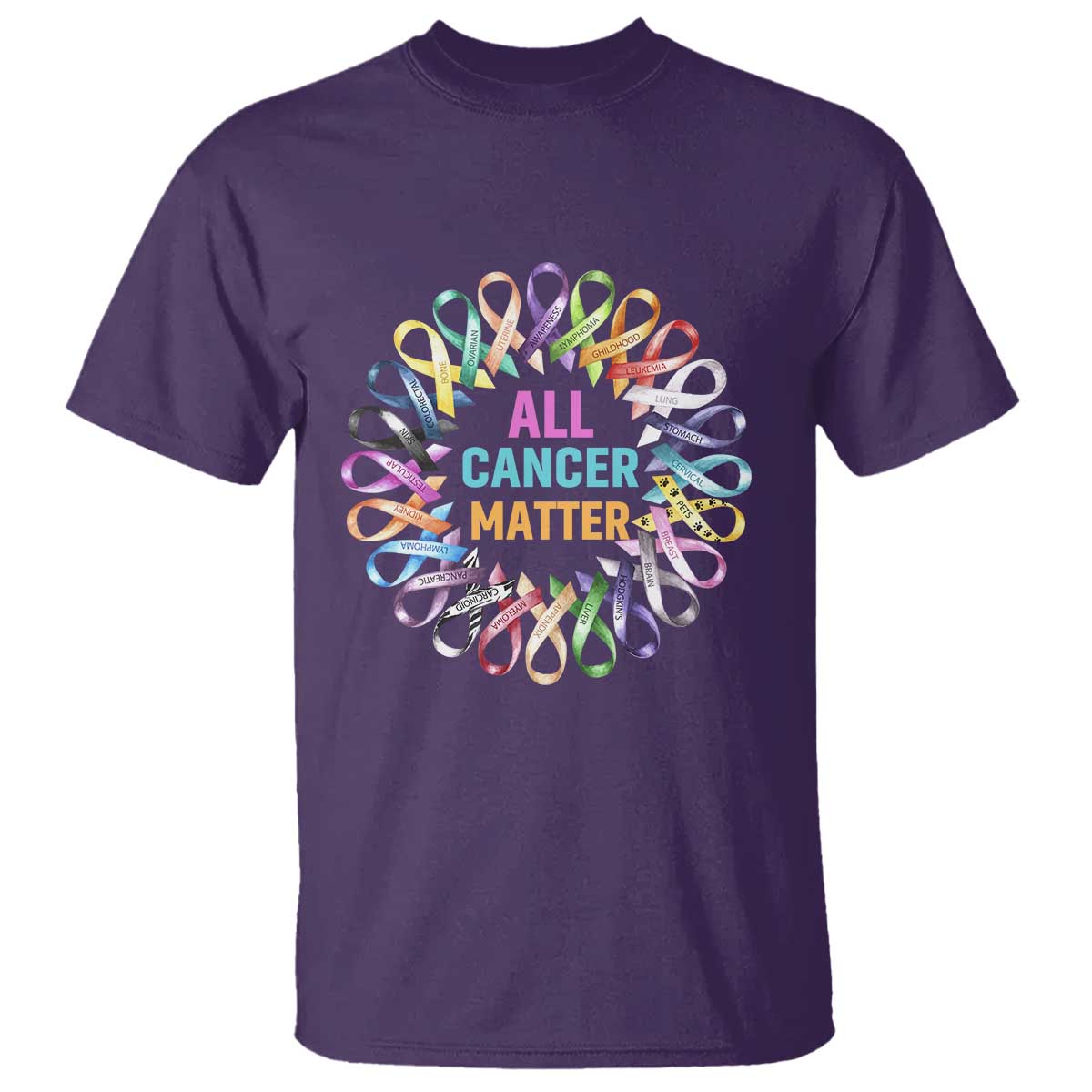 All Cancer Matters T Shirt for Health Advocacy - Support Awareness - Wonder Print Shop