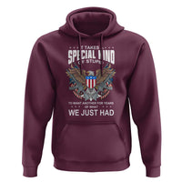 Patriotic Eagle Design Hoodie It Takes a Special Kind of Stupid