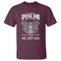 Patriotic Eagle Design T Shirt It Takes a Special Kind of Stupid - Wonder Print Shop