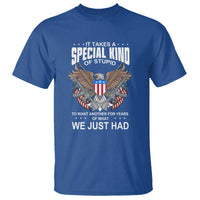 Patriotic Eagle Design T Shirt It Takes a Special Kind of Stupid - Wonder Print Shop