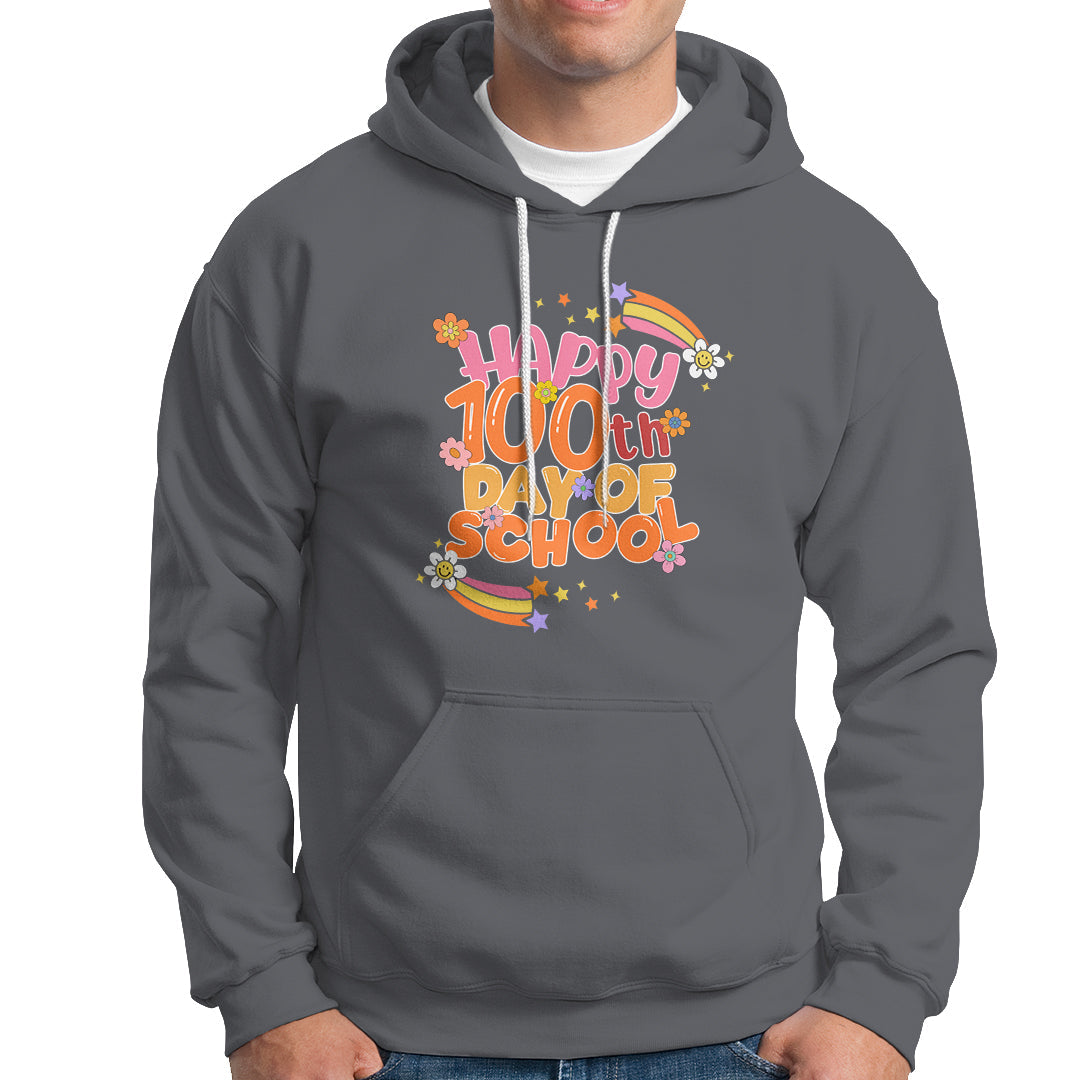100 Days Of School Hoodie with Cute Symbols - Wonder Print Shop