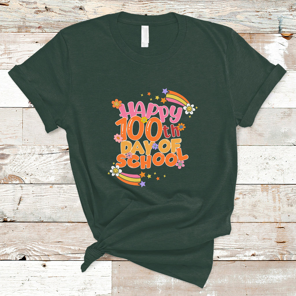 100 Days Of School T Shirt with Cute Symbols - Wonder Print Shop