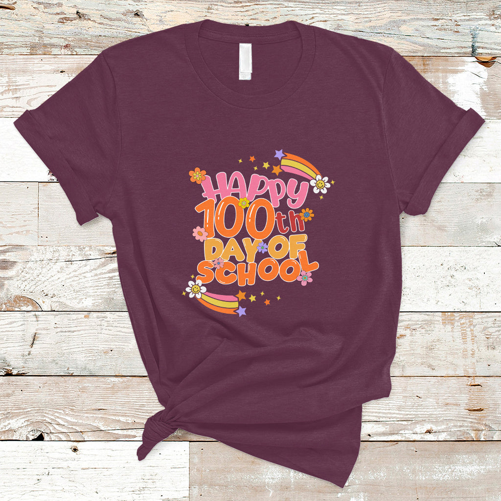 100 Days Of School T Shirt with Cute Symbols - Wonder Print Shop