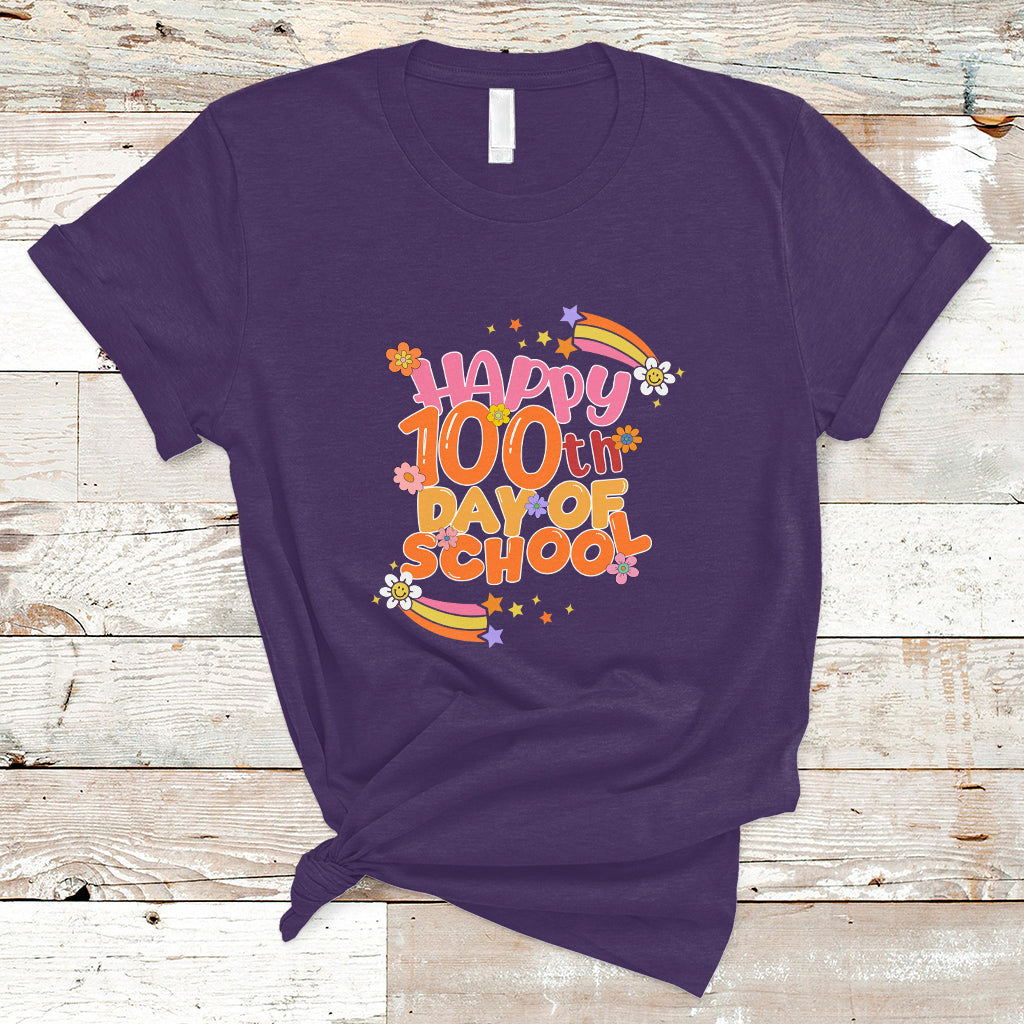 100 Days Of School T Shirt with Cute Symbols - Wonder Print Shop