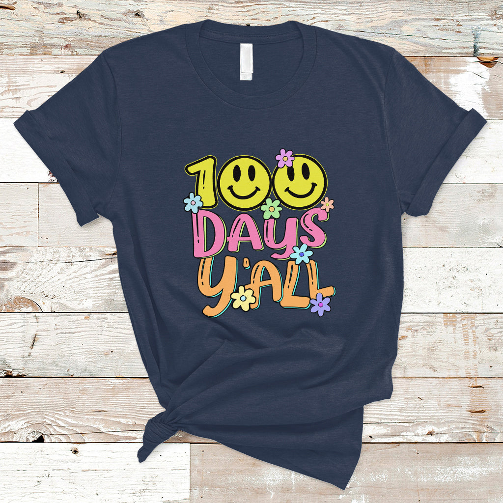 100 Days Of School T Shirt 100th Day Y'all - Wonder Print Shop