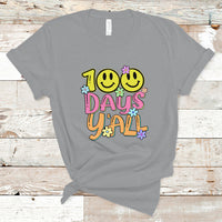 100 Days Of School T Shirt 100th Day Y'all - Wonder Print Shop