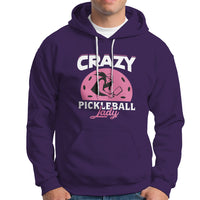 Women's Pickleball Hoodie Crazy Pickleball Lady Cool Pickleball - Wonder Print Shop