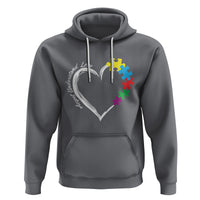 Autism Acceptance Hoodie Accept Understand Love Spectrum Jigsaw Puzzle Heart - Wonder Print Shop
