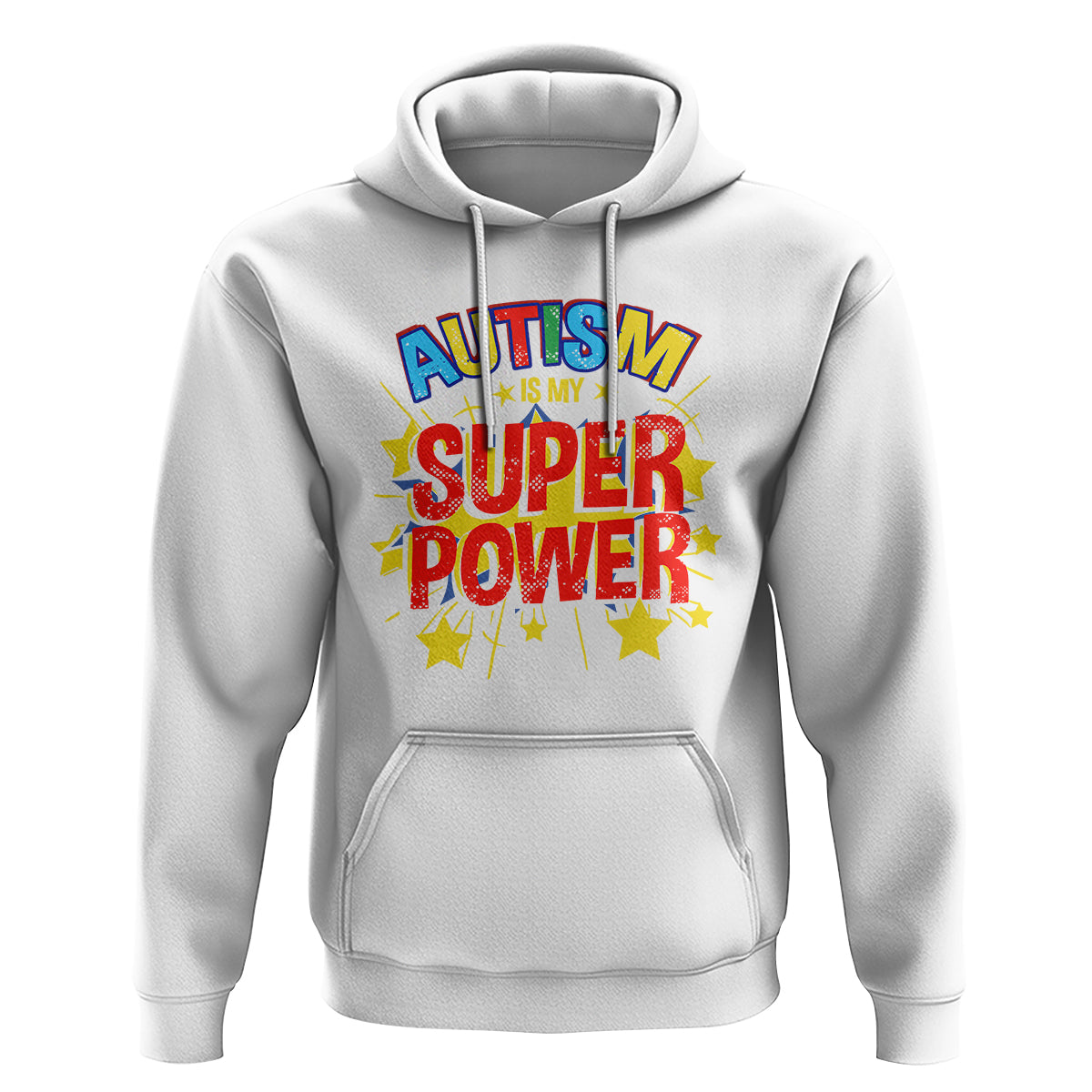 Proud Autism Hoodie My Superpower - Wonder Print Shop