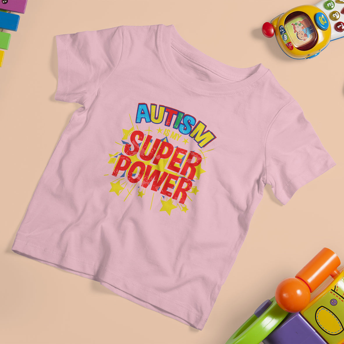 Proud Autism T Shirt For Kid My Superpower - Wonder Print Shop