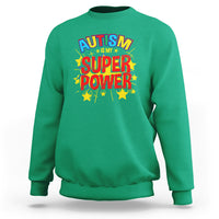 Proud Autism Sweatshirt My Superpower - Wonder Print Shop