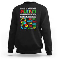 April Is National Autism Awareness Month Sweatshirt But For Me It's All Months - Wonder Print Shop