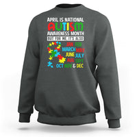 April Is National Autism Awareness Month Sweatshirt But For Me It's All Months - Wonder Print Shop