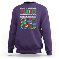 April Is National Autism Awareness Month Sweatshirt But For Me It's All Months - Wonder Print Shop