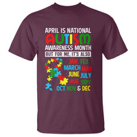 April Is National Autism Awareness Month T Shirt But For Me It's All Months - Wonder Print Shop