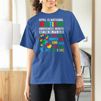 April Is National Autism Awareness Month T Shirt For Women But For Me It's All Months - Wonder Print Shop