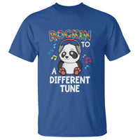 Panda Autism T Shirt Rockin' To A Different Tune Cute Kids - Wonder Print Shop