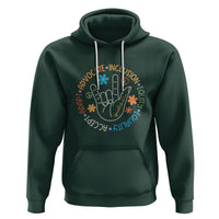 Sped Teacher Hoodie Special Education Autism Accept Adapt Advocate Inclusion Equity Equality - Wonder Print Shop